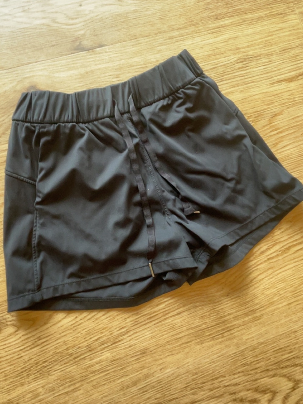 Willit Women's Black Athletic Shorts with Elastic Waist